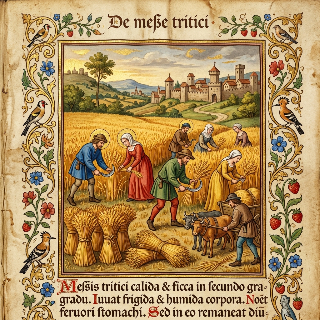 Tacuinum Sanitatis - Grain Harvest